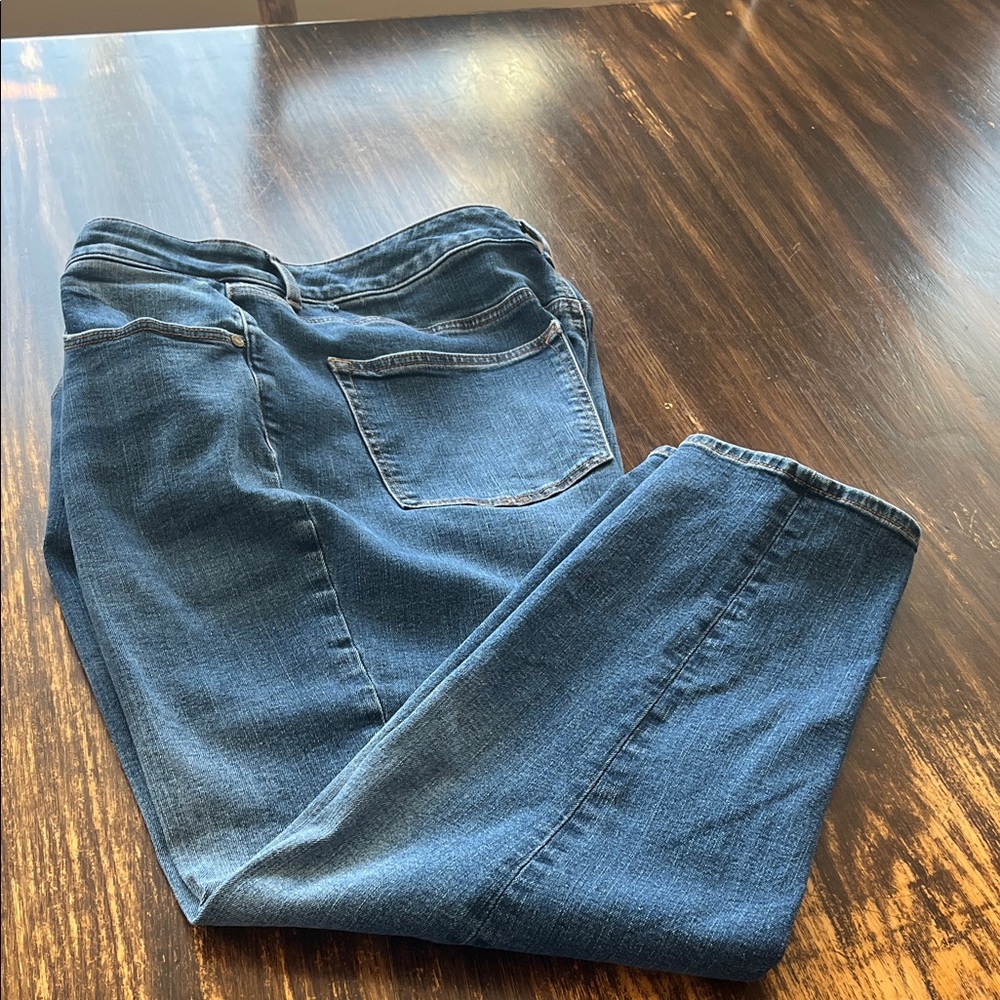 Talbots Dark and Medium Blue Relaxed Jeans